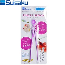 수이사쿠 다용도 먹이 핀셋스푼 / 열대어 관상어 수족관 먹이 숟가락, 단품