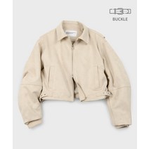 PLACE STUDIO 오버사이즈 벨티드 스웨이드 트러커 집업 자켓 점퍼