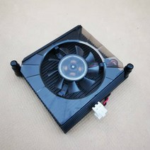 80mm 장착 구멍 용 2 선식 핀 비디오 카드 쿨러 팬 BFG Geforce FX550 냉각 방열판 7300 8400, 없음