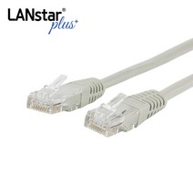 랜스타플러스 CAT.5E UTP 1M 다이렉트 랜케이블 그레이, 1개