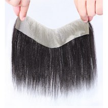 남자 M자 이마 앞머리 부분가발, 2.2*15cm, 1개