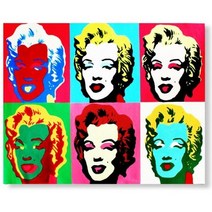 더홈아트 캔버스액자 앤디워홀 마릴린먼로 6컷
