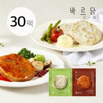 바르닭 소스품은 함박스테이크 2종, 30팩, 100g
