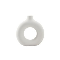 론드 라운드화병 소형_화이트, 론드-라운드베이스S-WH