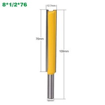 라우터 비트 8mm 샹크 엑스트라 롱 3 quot블레이드 8mmquot 커팅 디아. 스트레이트 목공 커터 용 테론, [02] 63mm