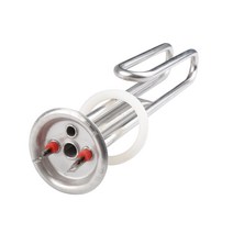 보일러 수리 교체 부품 63mm 캡 220v 3000w 전기 가열 튜브 - 용 2 개의 온도 조절 구멍이있는 스테인레스 스틸 온수기 요소, 없음