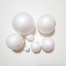 스티로폼 우드락 볼 원형 스치로폴 공 60mm 낱개 1개