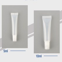 튜브 소분 공병 립밤 용기 샘플 케이스 크림 비비 화장품 핸드 기내 여행 캠핑 휴대 용 치약 미니 샴푸 파운데이션 립글로즈 통, 용량, 10ml