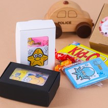 10개_퍼즐+간식 3종+메시지스티커 상자 개별 포장 어린이집 아이 학생 교회 학원 선물 시상, 1IB7_빼꼼창퍼즐간식세트 X10