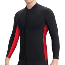 프리다이빙슈트 웻슈트 웻수트 TBLUITE Wetsuit Top Women 2mm Wet Suit Jacket for Men in Cold Water Fro, 07 T6-2mm 레드 맨_01 3X-Large