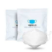 파랑마스크 입체형 중형 KF94, 2개
