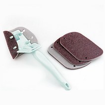 데이리빙 찌든때 금강사 손잡이 사포 양면 수세미 20P세트 블루 다용도수세미 탄후라이팬