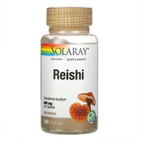 Solaray 버섯 영지 600mg 100캡슐 1개, 3개