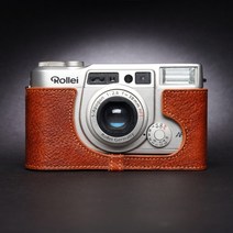 Rollei AFM35 카메라 가방 Fuji KLASSE W/S 가죽 케이스 소가죽 보호 케이스, 베이스 [라바 브라운]