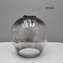 형광등덮개 커버 가리개 D15cm D18cm 오목 유리 그늘 교체 DNA 매직 콩 조명 45cm 오프닝 fitter 전등 갓 E27 스크류 소켓, fading grey D15cm, fading grey D15cm