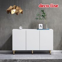 데코라인 코넬 피코 도어형 키높은 거실장 1200 DNS036C, 화이트