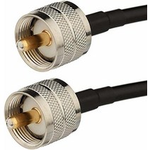 ZJSDRFM UHF 남성 - 수 저 디지털 동축 케이블 PL259 점프 RG58 햄 및 CB 라디오 안테나 분석기 더미 로드 SWR 미터 (3.28) 4446524518, 3.28 Feet