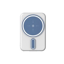 파워뱅크 차박용 배터리 대용량 배터리 인산철 20000mAh 자기 보조베터리 미니 휴대용 대용량 충전기 무선, 02 White