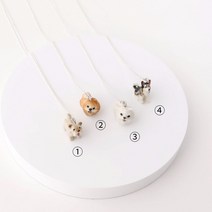 반려견 목걸이 은목걸이 강아지펜던트, 3