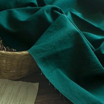 총각원단) 대폭린넨]워싱 진그린 무지(2346) c14