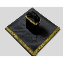 고급 타로 스프레드천 카드 테이블 보 깔개천 & 파우치 세트, 블랙