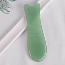 도자기괄사 괄사 유기괄사 옥괄사 천연 녹색 동링 옥 물고기 모양 과샤 보드 페이셜 아이 마사지 스킨 케어 뷰티 살롱 피쉬 테일 스크래핑, [01] green