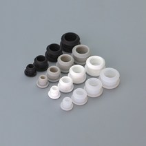 스냅 온 홀 플매트 카펫 매트 러그 실리콘 고무 블랭킹 마스킹 마감 인서트 엔드 캡 파이프 A 2.5mm-12mm 블랙/화이트/클리어, [02] White, [01] 10pcs, [15] A-9.5mm