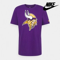 나이키 NFL 미네소타 바이킹스 일러스트 프린팅 반팔 티셔츠 퍼플