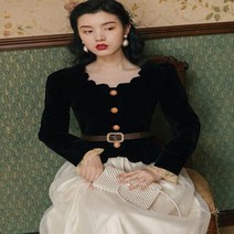 꽃잎카라 벨벳 블라우스 메쉬스커트 수애 쇼윈도여왕의집 송윤아 신사와아가씨 조실장 정장 원피스