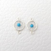 [8-530-23]순은펜던트 드림캐쳐양고리 소16x10mm 실버925 1개