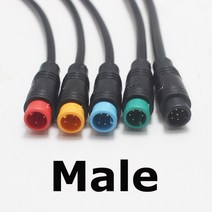 전기자전거컨트롤러 1Pcs 20/100cm 전자 자전거 속도 센서 M/F 연장 케이블 M8 2 3 4 5 6 핀 방수 Ebike 디, 01 20CM, 04 5Pin
