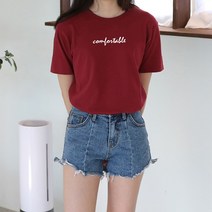 [당일출고] 코키코키 편안한 레터링 여성 반팔티 S~XL