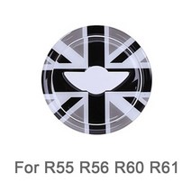 자동차 스티어링 휠 센터 3D 전용 스티커 미니 쿠퍼 R55 R56 R60 R61 F55 F56 F60 클럽맨 컨트리맨 액세서, 04 For R55 R56 R60 R61