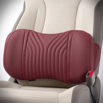 케이엠모터스 88 자동차 허리쿠션 차량용 등받이 쿠션, 강철고정형/코튼베이지(1P), 1개