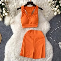 글로벌히스 14컬러 심플 무지 홀리데이 슬림 민소매 크롭 탑 반바지 팬츠 코디 세트 봄 여름 휴가 해변 비치 바캉스 여행 여자 여성 캐주얼 GH130-234