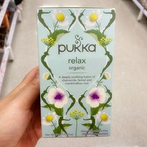 푸카 릴렉스 허브차 티백 20개입 Pukka Relax Tea Bags, 1개