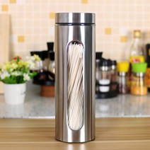 원두보관 Glass Airtight Canister Kitchen Stainless Steel Storage Bottles Jar Sealed Food Container Tea C, [04] 1800ml
