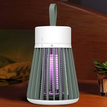 파링 무선 모기퇴치기 모기킬링 휴대용 모기램프+USB 충전케이블 세트, 녹색