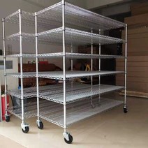 이동식앵글 4단 바퀴수납장 메탈 적재 수납 철제 트레이 렉 선반 창고, 01 실버 609x355x1200 4단 바퀴