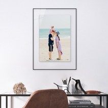 슬림 알루미늄 액자 B2, 샴페인골드, (고리)세로형, 액자만