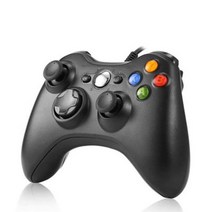 XBOX360 PC 유선컨트롤러 유선패드 엑박패드 블랙, 1개, 화이트