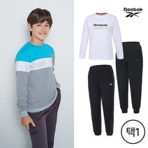 리복 키즈 맨투맨 조거팬츠 택1