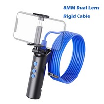 산업용 내시경 카메라 스마트폰 관로 탐지기 굴절 배관용 하수구 장비 f280 wifi endoscope camera 8mm 5.5mm dual lens camera snake, 협력사, 2m, 2-8mm 듀얼 리지드