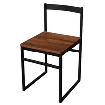 홈바인테리어 원목 철재의자 나무 다이닝체어 홈카페의자