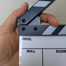 스튜디오 카메라 비디오 아크릴 작은 물막이 판자 드라이 지우기 감독 필름 영화 클래퍼 보드 슬레이트 (6., 한개옵션0