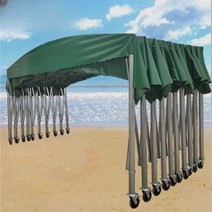 접이식 행사 천막 자바라텐트 그늘막 옥상 캠핑장, 길이 7m 폭 3m 높이 2.5m