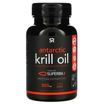 SUPERBA 2 남극 크릴 오일 아스타잔틴 함유 500MG, 단색, 한 사이즈