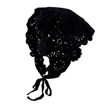 독특한 여성 꽃 머리띠 니트 삼각형 스카프 달콤한 탄성 헤어 밴드 터번 봄 여름 헤어 액세서리