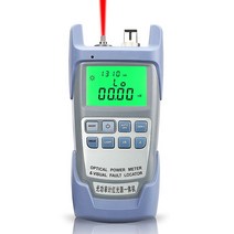 시각 장애 탐지기가있는 3X AUA-9A 올인원 광 파워 미터 광섬유 테스터 5KM 10Km 20KM 30Km VFL10 MW, 01 Blue