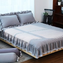 류금숙 투라인 실키케어 향균프릴 숏프릴매트커버(SS/Q/K/SK)